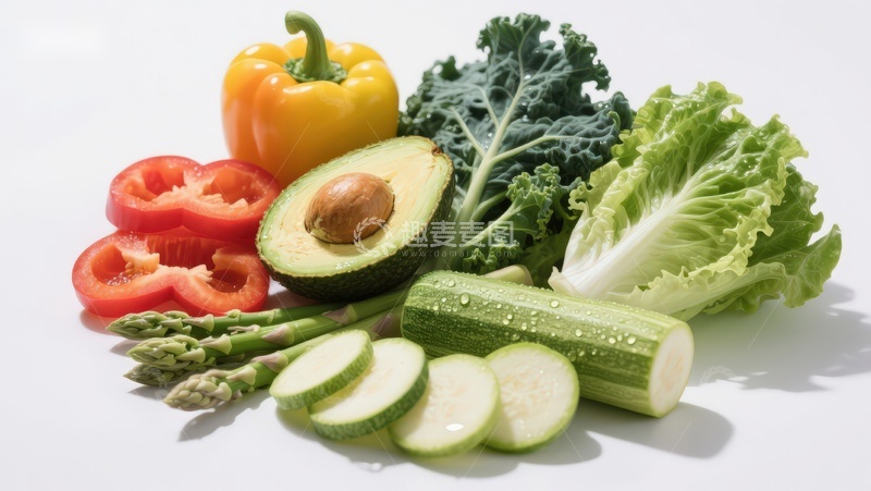 高清大图下载【趣麦麦图】新鲜蔬菜与水果组合