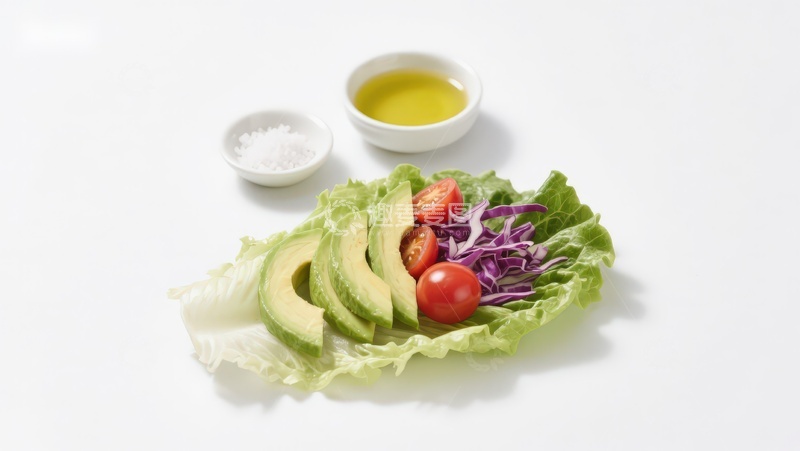 高清大图下载【趣麦麦图】新鲜蔬菜沙拉食材摆盘