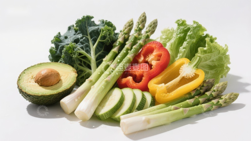 高清大图下载【趣麦麦图】新鲜蔬菜与牛油果组合