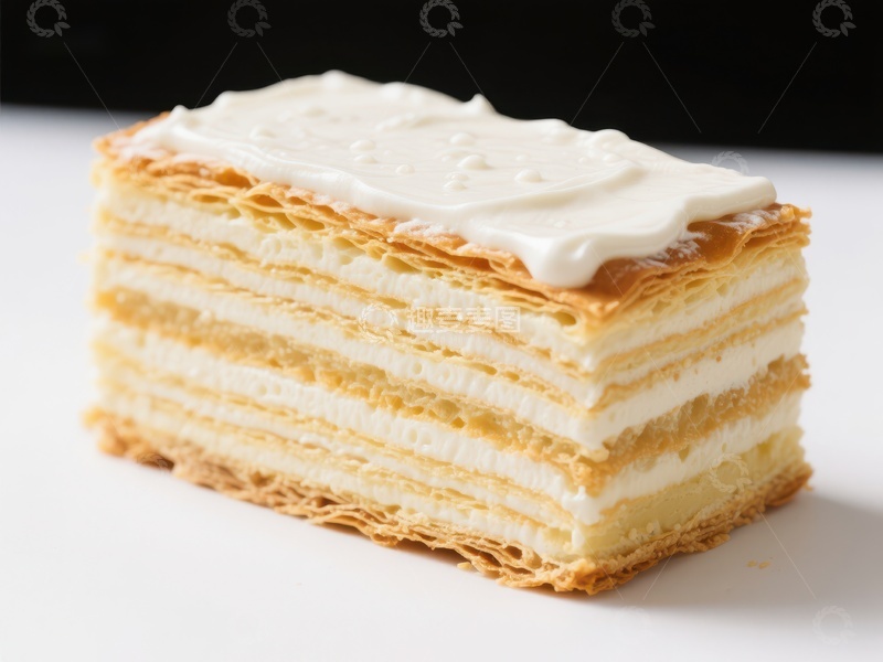 高清大图下载【趣麦麦图】奶油千层酥蛋糕