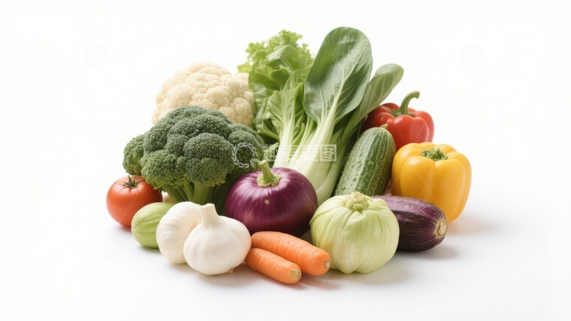 高清大图下载【趣麦麦图】新鲜蔬菜组合展示