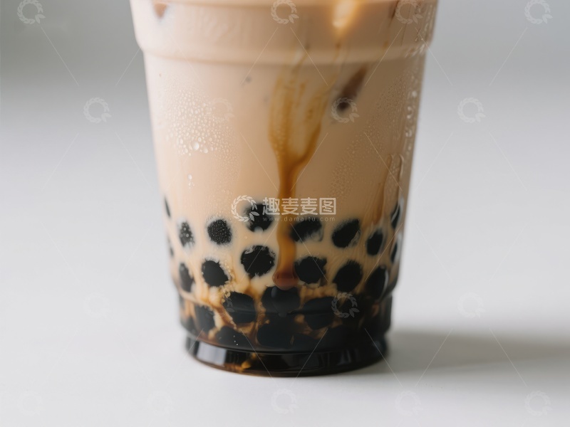 高清大图下载【趣麦麦图】珍珠奶茶特写