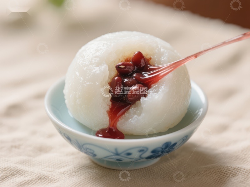 高清大图下载【趣麦麦图】红豆汤圆，甜蜜传统美食