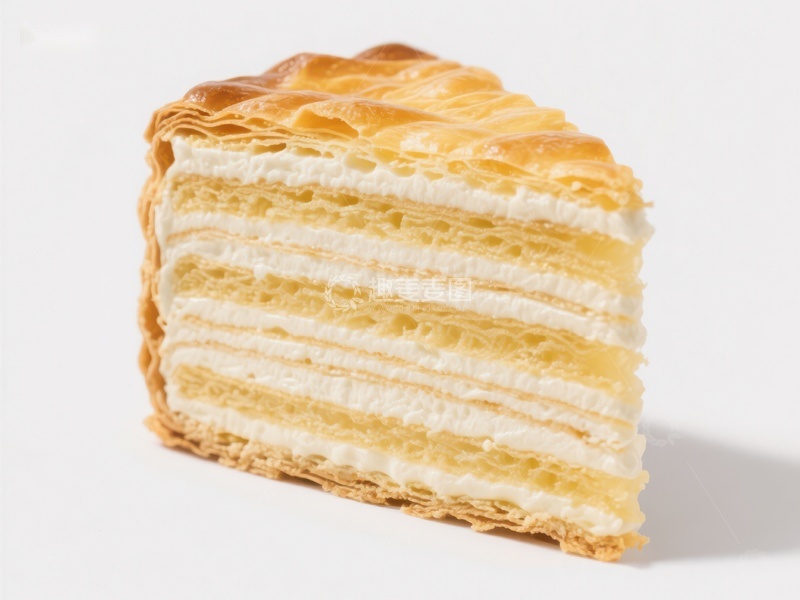 高清大图下载【趣麦麦图】层层酥皮奶油蛋糕