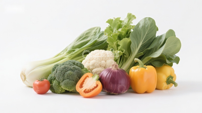 高清大图下载【趣麦麦图】新鲜蔬菜组合展示