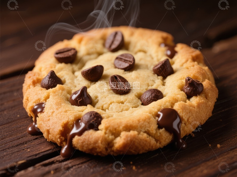 高清大图下载【趣麦麦图】热腾腾的巧克力豆饼干