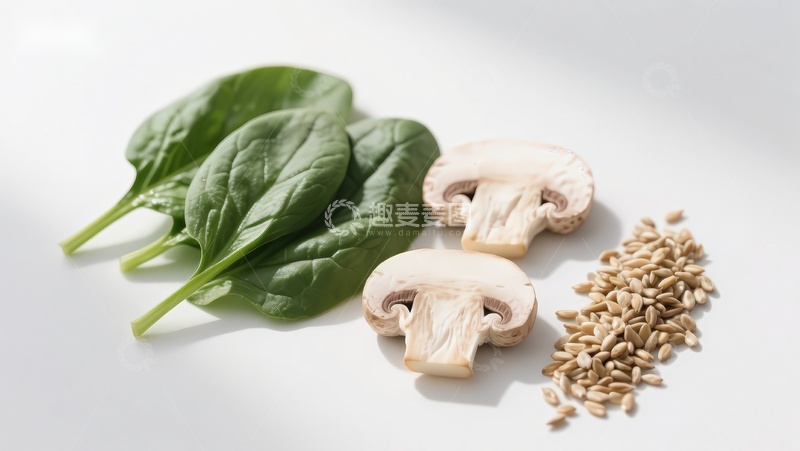 高清大图下载【趣麦麦图】新鲜蔬菜与谷物食材