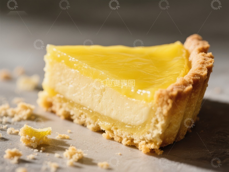 高清大图下载【趣麦麦图】柠檬奶酪挞的诱人切片