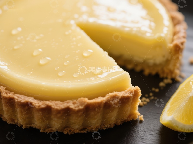 高清大图下载【趣麦麦图】柠檬挞特，光滑奶油馅料