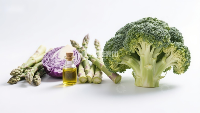 高清大图下载【趣麦麦图】新鲜蔬菜与橄榄油摆拍