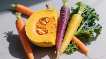 新鲜蔬菜组合特写