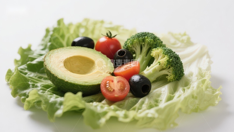 高清大图下载【趣麦麦图】新鲜蔬菜水果拼盘