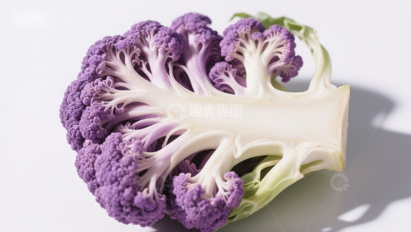 高清大图下载【趣麦麦图】紫色花椰菜特写