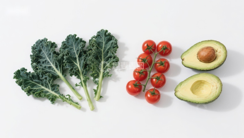 高清大图下载【趣麦麦图】新鲜蔬菜与牛油果摆拍