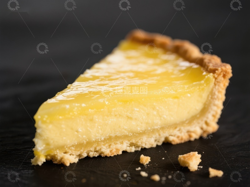 高清大图下载【趣麦麦图】柠檬挞切片特写