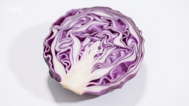 高清大图下载【趣麦麦图】紫甘蓝切面特写