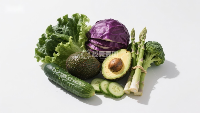 高清大图下载【趣麦麦图】新鲜蔬菜与水果组合
