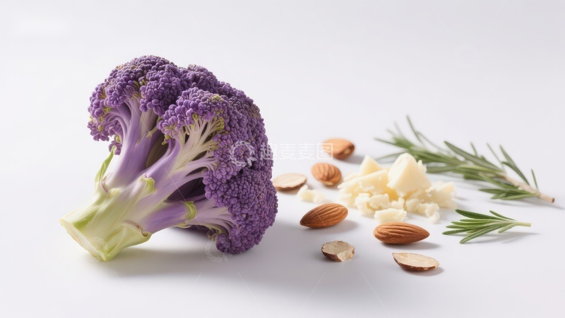 高清大图下载【趣麦麦图】紫甘蓝与坚果香草静物