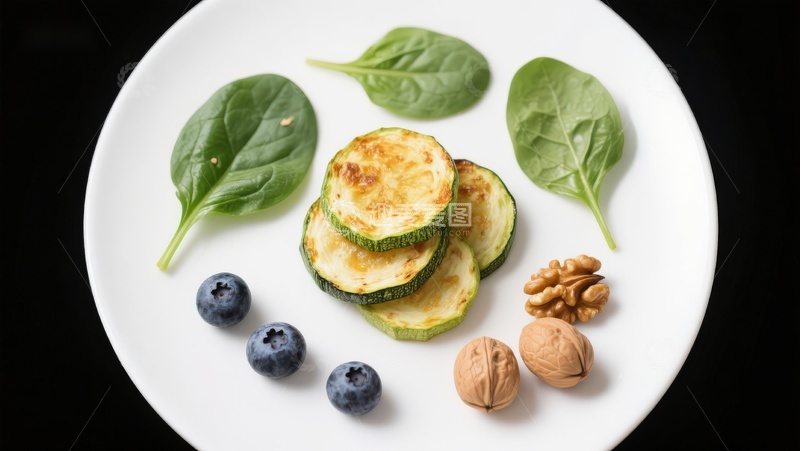 高清大图下载【趣麦麦图】盘中蔬菜坚果与浆果