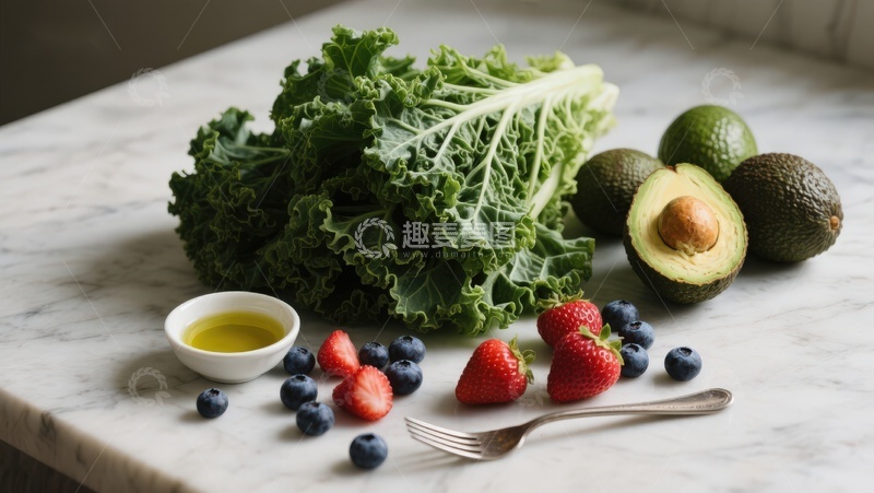 高清大图下载【趣麦麦图】新鲜蔬果与橄榄油摆拍