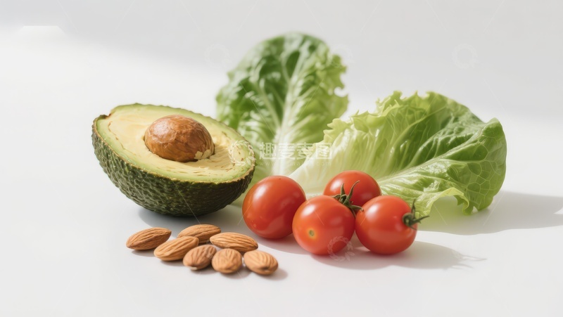 高清大图下载【趣麦麦图】新鲜蔬果与坚果静物