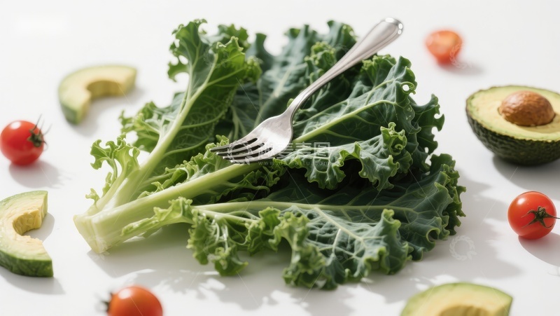 高清大图下载【趣麦麦图】新鲜蔬菜与餐具摆拍