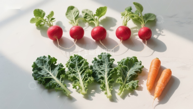 高清大图下载【趣麦麦图】新鲜蔬菜排列展示