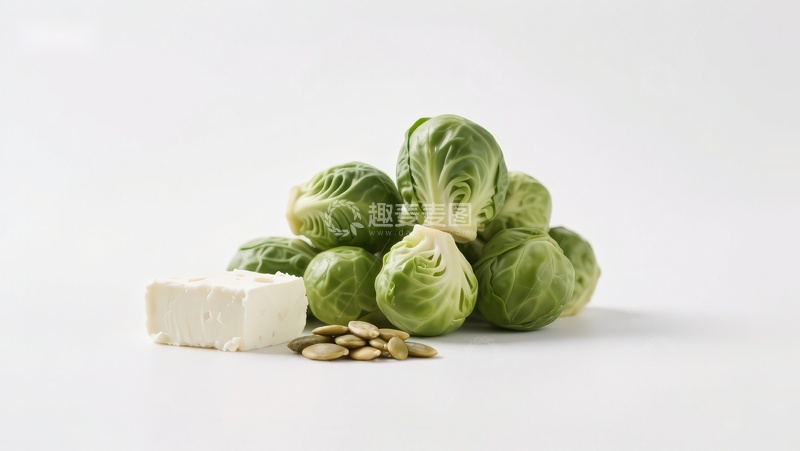高清大图下载【趣麦麦图】抱子甘蓝与奶酪坚果组合