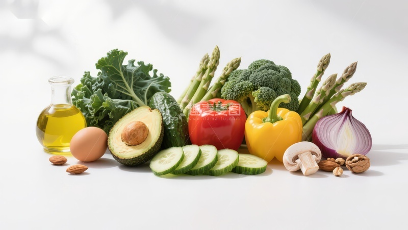 高清大图下载【趣麦麦图】新鲜蔬菜水果与健康食材