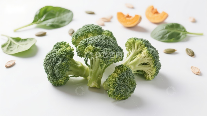 高清大图下载【趣麦麦图】新鲜西兰花与蔬菜配料