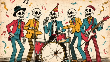 骷髅乐队欢乐演奏