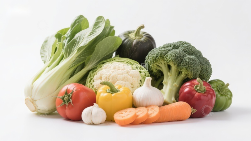 高清大图下载【趣麦麦图】新鲜蔬菜组合展示
