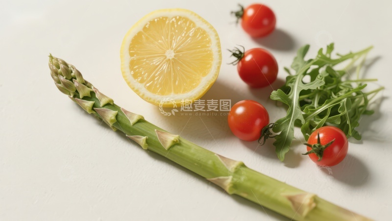 高清大图下载【趣麦麦图】新鲜蔬菜与柠檬静物