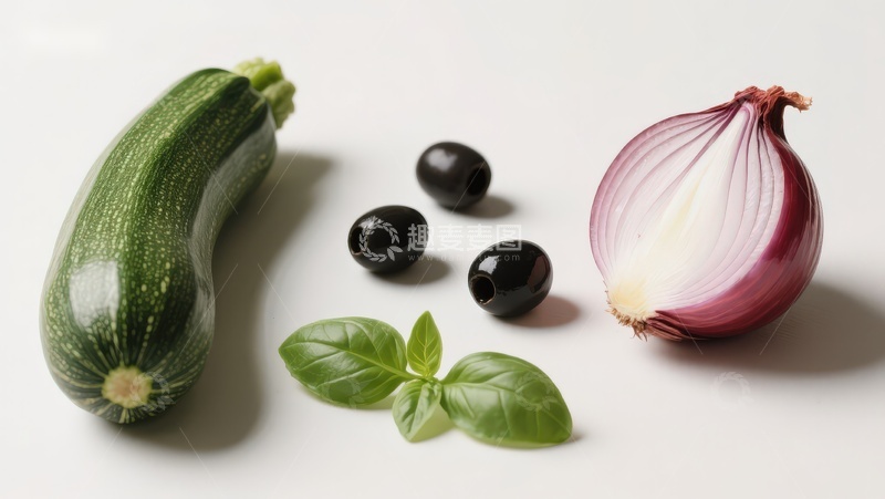 高清大图下载【趣麦麦图】新鲜蔬菜与香草静物