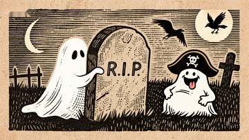 墓地里的欢乐幽灵