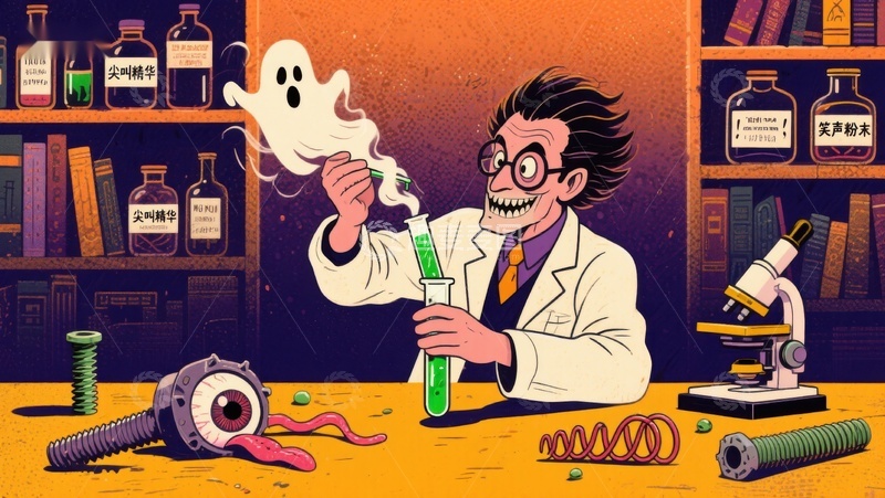 高清大图下载【趣麦麦图】疯狂科学家的实验