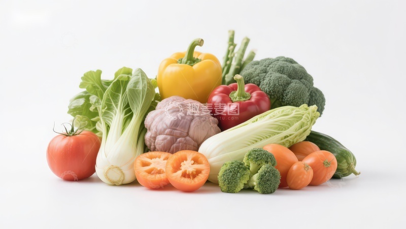 高清大图下载【趣麦麦图】新鲜蔬菜组合展示