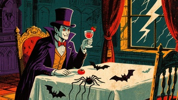 神秘绅士夜宴，蝙蝠与蜘蛛相伴