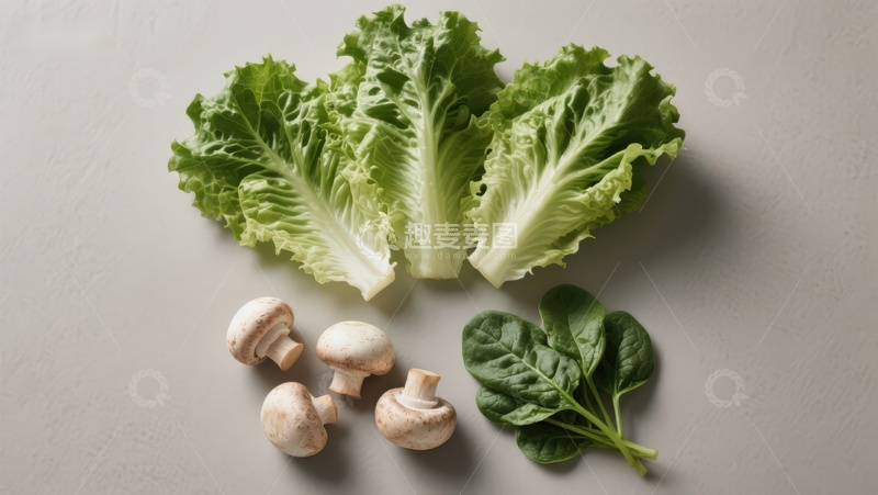 高清大图下载【趣麦麦图】新鲜蔬菜与菌菇静物