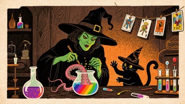 女巫与黑猫的魔法实验