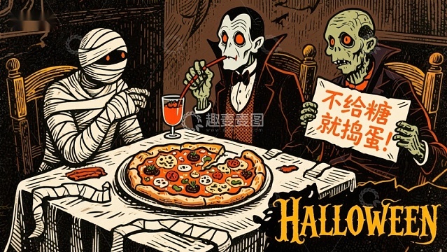 万圣节怪物共进晚餐