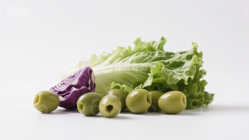 高清大图下载【趣麦麦图】新鲜蔬菜与橄榄静物