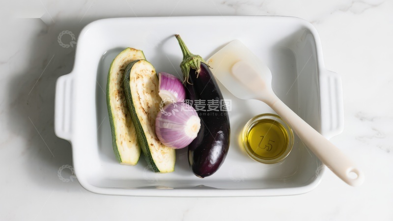 高清大图下载【趣麦麦图】烤蔬菜食材准备