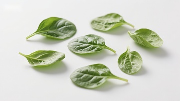 新鲜菠菜叶特写