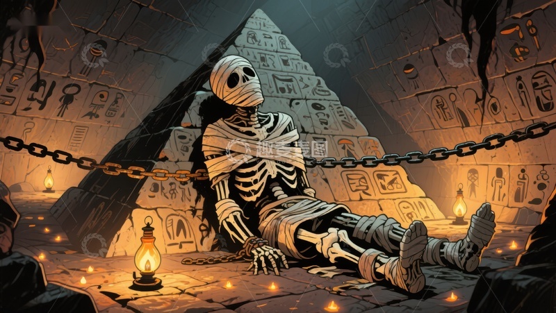 金字塔下的锁链木乃伊