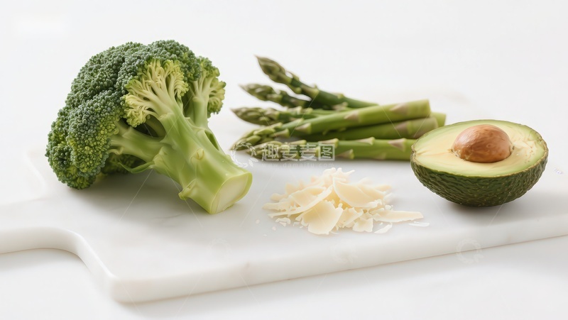 高清大图下载【趣麦麦图】新鲜蔬菜与牛油果摆盘