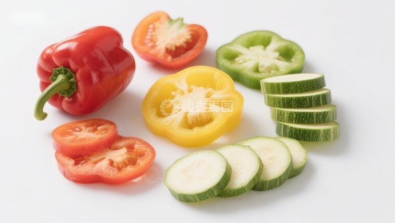 高清大图下载【趣麦麦图】切片蔬菜静物展示