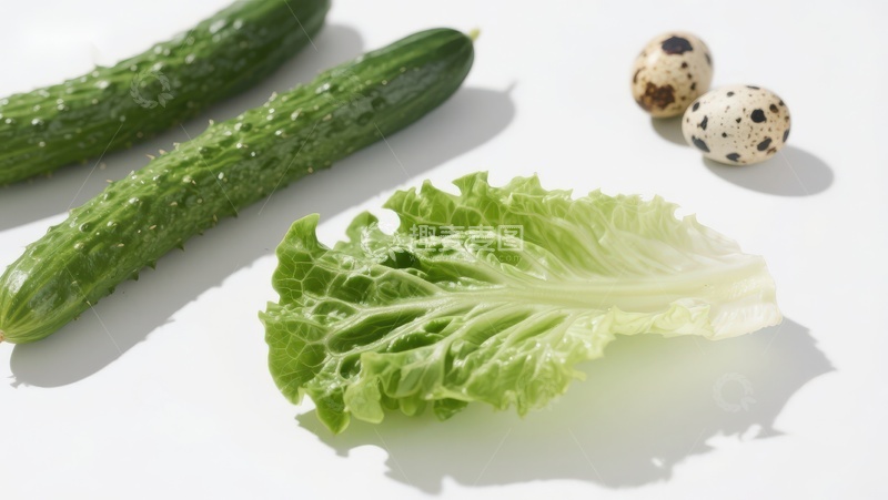 高清大图下载【趣麦麦图】新鲜蔬菜与鹌鹑蛋静物