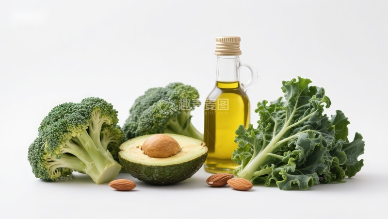 高清大图下载【趣麦麦图】新鲜蔬菜与橄榄油摆拍