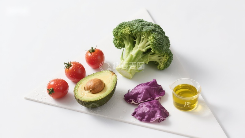 高清大图下载【趣麦麦图】新鲜蔬菜与健康食材组合